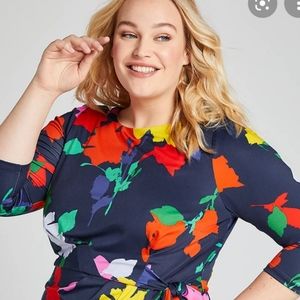 Lane Bryant Floral Sheath Dress Size 18/20